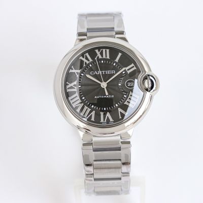 TW Factory Ballon Bleu De 1:1 cartier writing instruments 40mm 2824 Movement Black Face SS Strap Watch